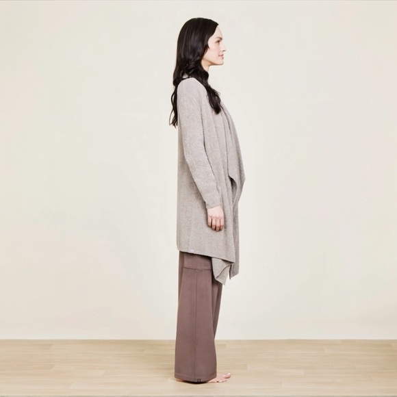 Barefoot Dreams Cozychic Lite Island Cardigan In Nickel Size XL - Picture 9 of 11